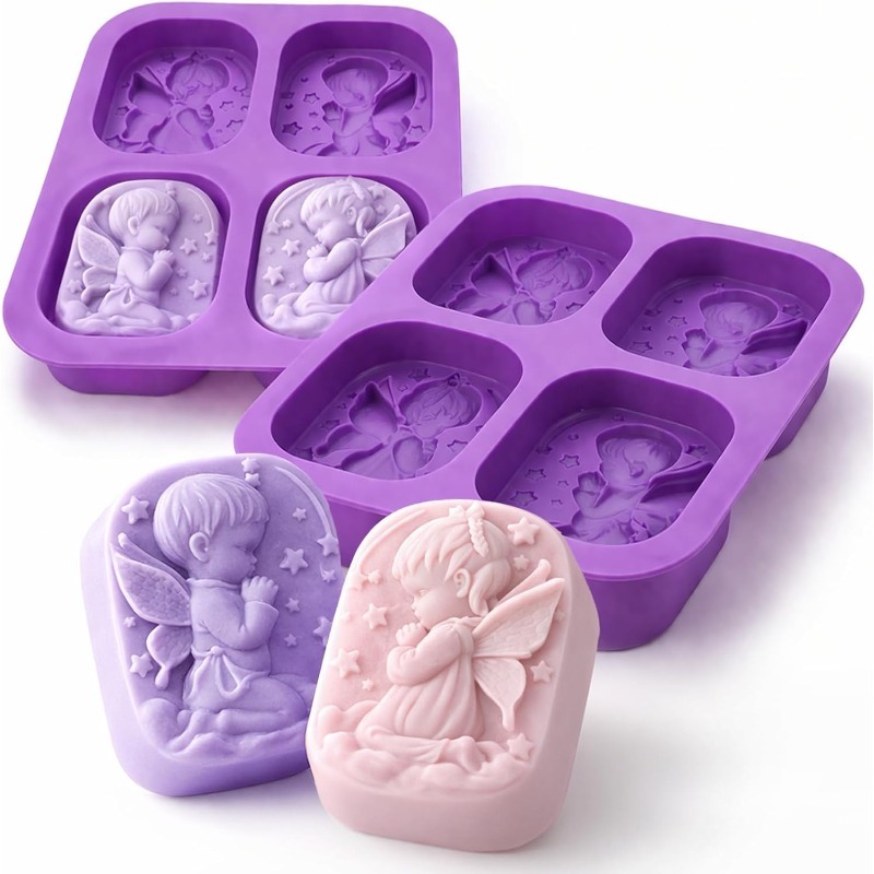 Soap Making Instructions - Силиконовая форма «Ангел» для изготовления мыла,